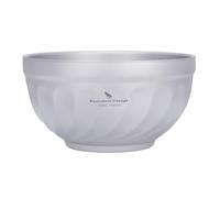 iBasingo 800ML Titanium Double Wall Insulated Bowl Lightweight Camping & Travel Bowl for Soup, Oatmeal, Ice Cream Durable Portable Tableware for Outdoor, Picnics & Home Use Ti1169T