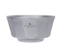 iBasingo 800ml Titanium Double-Walled Bowl Lightweight Large Capacity Hiking Camping Bowl for Picnics, Backpacking & Outdoor Meals, Anti-Scalding, Rust-Proof Ti1175T
