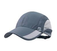 iBasingo Baseball Cap Soft Brim Lightweight Waterproof Breathable Sport Running Cap Men and Woman Quick-Dry UV-Protection Sun Hats Outdoor Activities BVH01 (Dark Gray)