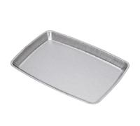iBasingo Pure Titanium Serving Tray Camping Plate, Silver 1-Pack Ti1149T | Ultralight Rectangular BBQ Grilling Food Dish, Corrosion Resistant Reusable Tableware for Backpacking Picnic Home Dinner