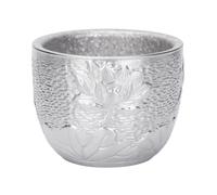 iBasingo Titanium Chinese Tea Cup 50ml Small Double Wall Shot Glass Ti3081A