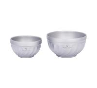 iBasingo Titanium Double Wall Insulated Bowl 500ML & 800ML Lightweight Camping & Travel Bowl for Soup, Oatmeal, Ice Cream Durable Portable Tableware for Outdoor, Picnics & Home Use Ti1170T