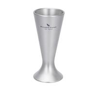 iBasingo Titanium Shot Glass 10ml, TA1 Pure Titanium Mini Drinking Cup, Break Resistant Lightweight Portable Metal Shooter for Tequila Vodka Whiskey, 1PC Ti3079D
