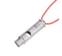 iBasingo Titanium Whistle Emergency Survival Safety Whistles with Lanyard Loud for Outdoor Camping Hiking Coaches Training Sports Keychain Whistle Signaling Tool 1 pack Ti9019O