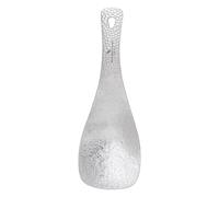iBasingo Ultralight Titanium Rice Paddle Spoon, 72g Camping & Kitchen Serving Utensil with 3mm Thick Textured Handle, 19.6cm Rust-Proof Cooking Shovel for Outdoor & Home Use Ti1079T (Silver)