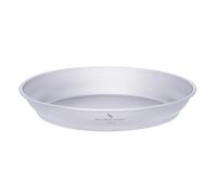 iBasingoPure Titanium Camping Plate 18.3cm Ultralight Shallow Outdoor Side Dish Only 62g for Camping Hiking Backpacking Picnic Travel, Coating FreeTi1109T