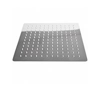 iBathUK 12 Inch Square Fixed Rainfall Shower Head Easy Clean Stainless Steel Swivel Joint