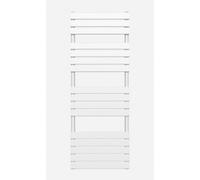 Ibathuk 1600 X 600 White Flat Panel Heated Towel Rail Bathroom Radiator