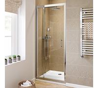 iBathUK 900mm Pivot Hinge 6mm Thick Glass Shower Enclosure Reversible Cubicle Door