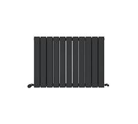 iBathUK Apex Horizontal Radiator, Double Flat Panel Radiators, 600x836mm Slim Radiator for Bathroom,Kitchen,Living Room- Anthracite