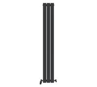 iBathUK Apex Tall Vertical Radiator, Single Flat Panel Radiators, 1600x228mm Slim Radiator, Wall Mounted for Bathroom,Kitchen,Living Room- Anthracite