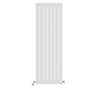iBathUK Apex Tall Vertical Radiator, Single Flat Panel Radiators, 1600x532mm Slim Radiator, Wall Mounted for Bathroom,Kitchen,Living Room- White