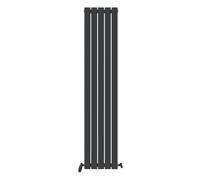 iBathUK Apex Tall Vertical Radiator, Single Flat Panel Radiators, 1800x380mm Slim Radiator, Wall Mounted for Bathroom,Kitchen,Living Room- Anthracite