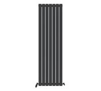 iBathUK Apex Tall Vertical Radiator, Single Flat Panel Radiators, 1800x532mm Slim Radiator, Wall Mounted for Bathroom,Kitchen,Living Room- Anthracite
