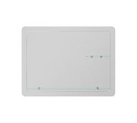 iBathUK Aria Bathroom Mirror Designer Frameless Rectangle Mirror with Glass Storage Shelf, Modern Wall Mounted Clear Silver Glass for Stylish Bathroom Spaces, 600x800mm