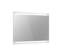 Ibathuk Averra Wall Mounted Led Illuminated Mirror, Modern Bathroom Mirrors With Touch Sensor & Demister Pad, 700 X 500mm