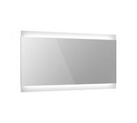 iBathUK Averra Wall Mounted Rectangular LED Bathroom Mirror, Modern Frameless Design with Motion Sensor Activation, Integrated Demister and Copper-Free Silver Mirror in White, 800 x 400mm