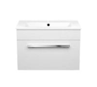 iBathUK Avon 1 Drawer Wall Hung Vanity Unit With Basin - 615mm X 415mm - 1 Tap Hole
