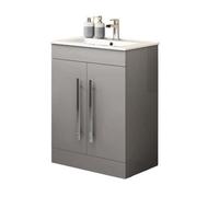 iBathUK Avon 2 Door Floorstanding Vanity Unit With Basin - 615mm X 815mm - 1 Tap Hole