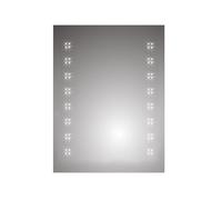 iBathUK Celeste LED Bathroom Mirror Rectangular Mirror with Motion Sensor and Demister Modern Frameless Bright Light Up Design IP44 Wall Mounted for Clear Daily Grooming 500x700mm