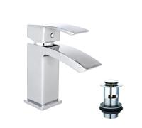 iBathUK | Chrome Basin Sink Mixer Tap Modern Bathroom Lever Faucet TB93