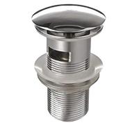 iBathUK Chrome Slotted Bathroom Basin Sink WasteTap Push Pop Up Click Clack Plug TW07