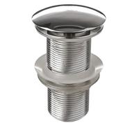 iBathUK | Chrome Unslotted Basin Sink Tap Push Pop Up Click Clack Waste TW06