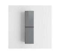 Ibathuk Denver 1400 Tall Cupboard Unit - Grey,wall Hung Tall Storage Unit