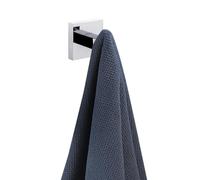 iBathUK Epsom Square Round Robe Hook, Stainless Steel Bathroom Towel Hook, Heavy Duty Wall Door Coat Hook Bedroom Kitchen- Chrome