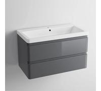 Ibathuk Floor/wall Mounted Vanity Unit With Basin