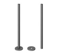 iBathUK IB-APIPE30 Pyro Radiator Valve Pipes and Collars, Gloss White