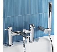 iBathUK | Luxury Bath Filler Mixer Tap with Modern Bathroom Shower Head TB3015