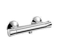 iBathUK Modern Chrome Thermostatic Exposed Shower Bar Mixer Brass Diverter Valve SM261