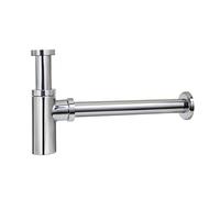 iBathUK | Modern Round Solid Brass Basin Sink Bottle Waste Trap TW12