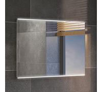 iBathUK Nebula LED Bathroom Mirror Rectangular Illuminated Mirror with Motion Sensor and Demister Modern Frameless Soft Glow Lighted Design for Bathrooms 500x700mm