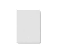 iBathUK Nebula Wall Mounted LED Bathroom Mirror, Modern Pre-Assembled Illuminated Light Up Mirror with 2 LED Lights with Touch Sensor Operation, Portrait or Landscape Mounting, 700 x 500mm
