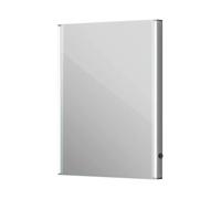 iBathUK Nebula Wall Mounted Rectangular LED Bathroom Mirror, Modern Frameless Motion Sensor Design with Integrated Demister and Copper-Free Silver Mirror in Silver Finish, 600 x 800mm