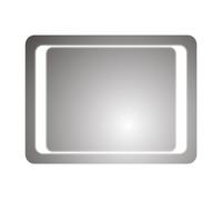 iBathUK Nova LED Bathroom Mirror Soft Rectangular Frameless Mirror with Motion Sensor and Demister Bright Light Up Design IP44 Wall Mounted for Everyday Clarity 500x700mm