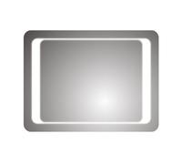 Ibathuk Nova Wall Mounted Led Illuminated Bathroom Mirror With Touchless Sensor And Demister Pad And White Lights, 800 X 600mm