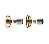 iBathUK | Pair of Wall Mounting Bar Shower Valve Easy Fix Brackets Kit SM99