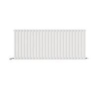 Ibathuk Princia Horizontal Single Oval Panel Radiator White 600 X 1440mm-White