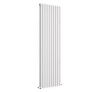 Ibathuk Princia Vertical Double Oval Panel Radiator White 1800 X 600mm -White