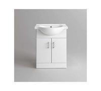Ibathuk Quartz 650 Basin Unit High Gloss White