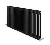 iBathUK Regency Horizontal Column Radiator, Double Panel Radiators, 600x1415mm Slim Radiator, Wall Mounted for Bathroom,Kitchen,Living Room- Anthracite