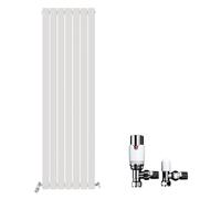iBathUK Regency Horizontal Column Radiator, Double Panel, Slim Radiator, Wall Mounted for Bathroom,Kitchen,Living Room