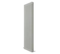 iBathUK Regency Wall-Mounted Vertical 3 Column Radiator, Steel Cast Iron Style High Thermal Output Hydronic Central Heating, Traditional Designer Radiator in Gloss White, 1800 × 560mm