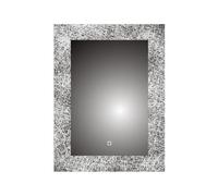 Ibathuk Solstice Wall Mounted Led Illuminated Bathroom Mirror With Touch Light And Demister Pad, 500 X 700mm
