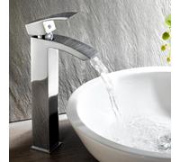 iBathUK | Tall Counter Top Basin Mixer Tap Bathroom Sink Chrome Faucet TB96