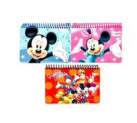 IBay DISNEY MICKEY MOUSE SPIRAL AUTOGRAPH BOOKS - 3 BOOKS SET (LIGHT BLUE PINK RED)