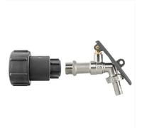 IBC 2” S60X6 - ½” BSP Extender Adaptor with Lever Tap, Hose Barb & Lever Lock | IBC Tank Connector for Water, Chemicals & Fuel